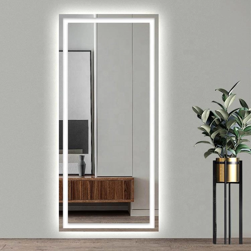 Frameless Full Length Mirror with LED backlit Lights FM-06 - AeMirror